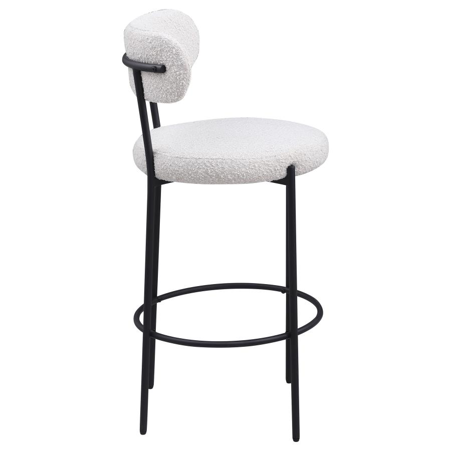 Viola Boucle Upholstered Bar Chair Cream (Set of 2) view 9
