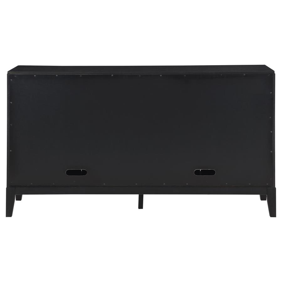 Brookmead 4-door Sideboard Buffet Storage Cabinet Black view 8