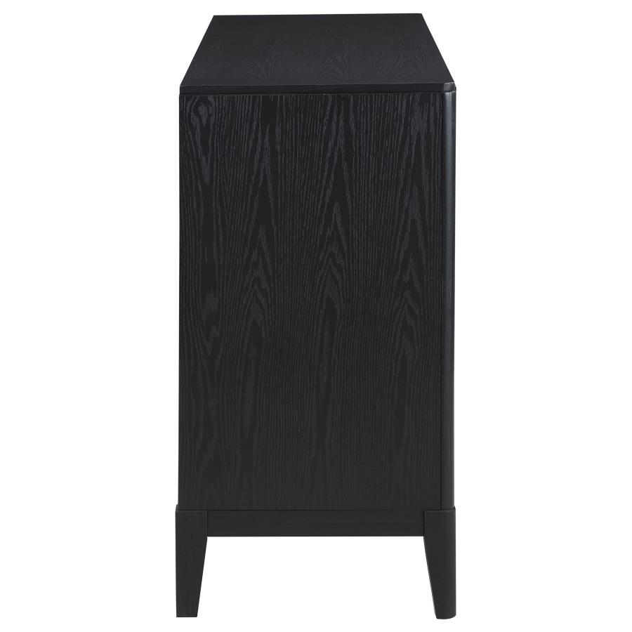 Brookmead 4-door Sideboard Buffet Storage Cabinet Black view 10