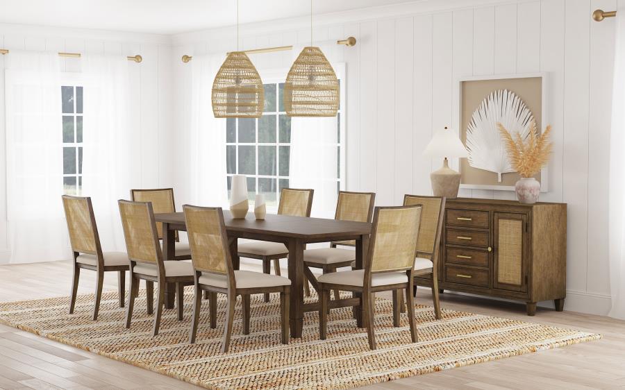 Matisse Rectangular 94-inch Wood Dining Table Light Brown view 15
