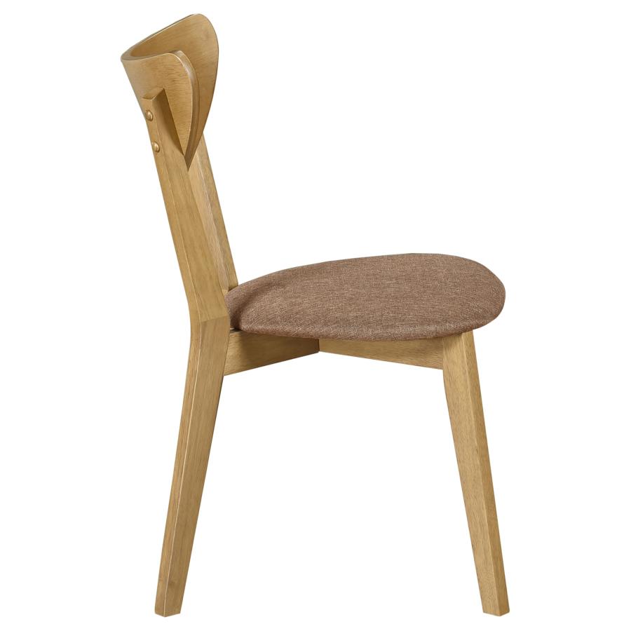 Elowen Wood Dining Side Chair Light Walnut (Set of 2) view 9