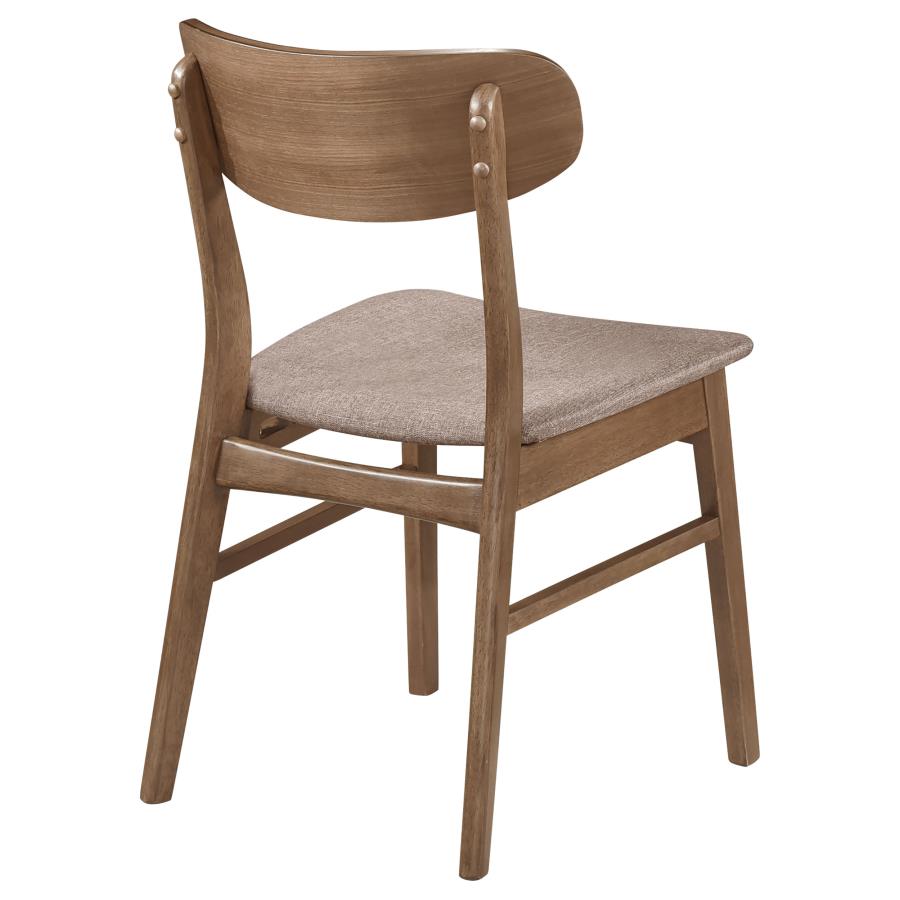 Dortch Dining Side Chair Walnut and Brown (Set of 2) view 8