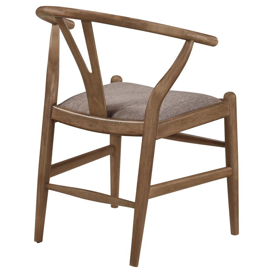 Dinah Wood Wishbone Dining Side Chair Walnut (Set of 2) view 8