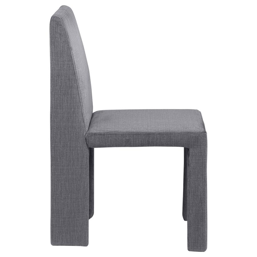 Tordera Velvet Upholstered Dining Side Chair Grey (Set of 2) view 9