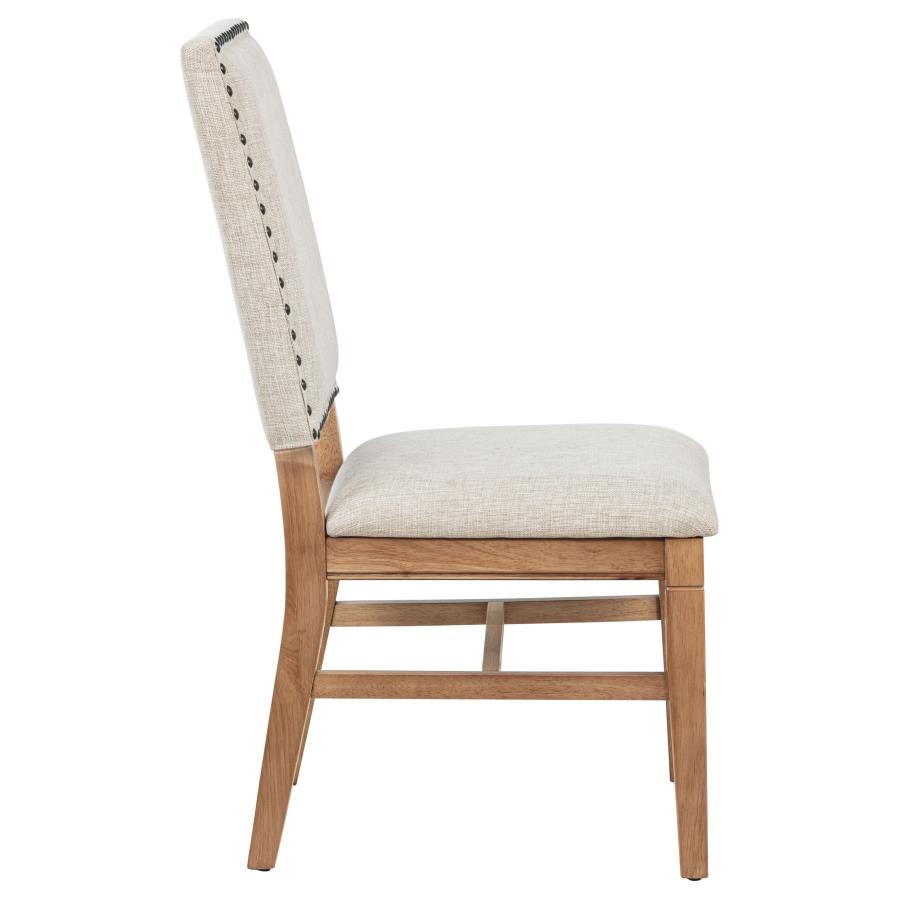 Middleton Upholstered Dining Side Chair Beige (Set of 2) view 10