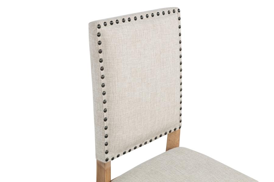 Middleton Upholstered Dining Side Chair Beige (Set of 2) view 11