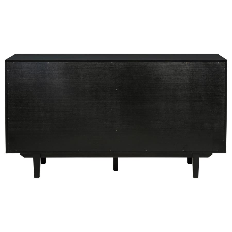 Middleton 4-door Sideboard Server with Dual Drawers Black view 8