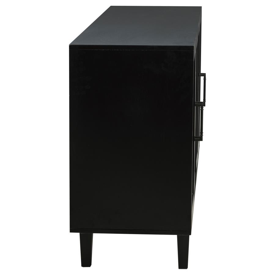 Middleton 4-door Sideboard Server with Dual Drawers Black view 10
