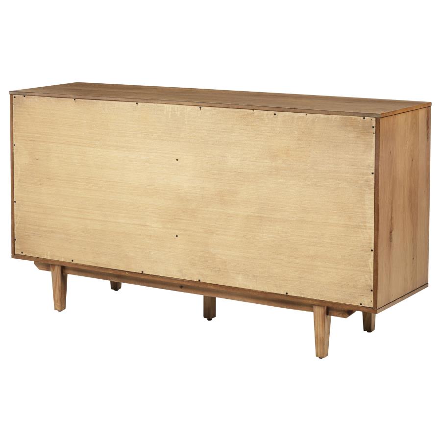 Middleton 4-door Sideboard Server with Dual Drawers Natural view 9