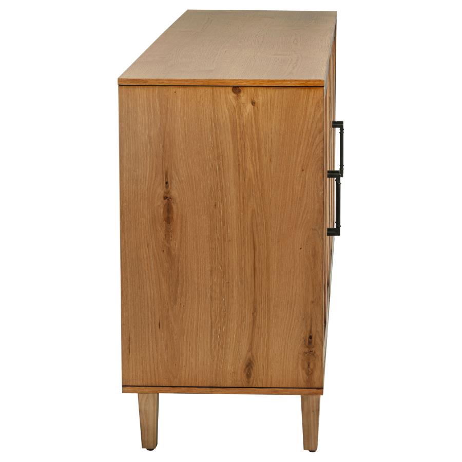 Middleton 4-door Sideboard Server with Dual Drawers Natural view 10
