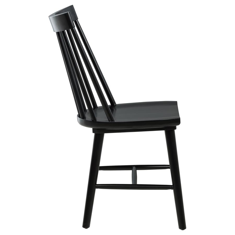 Middleton Solid Wood Dining Side Chair Black (Set of 2) view 10