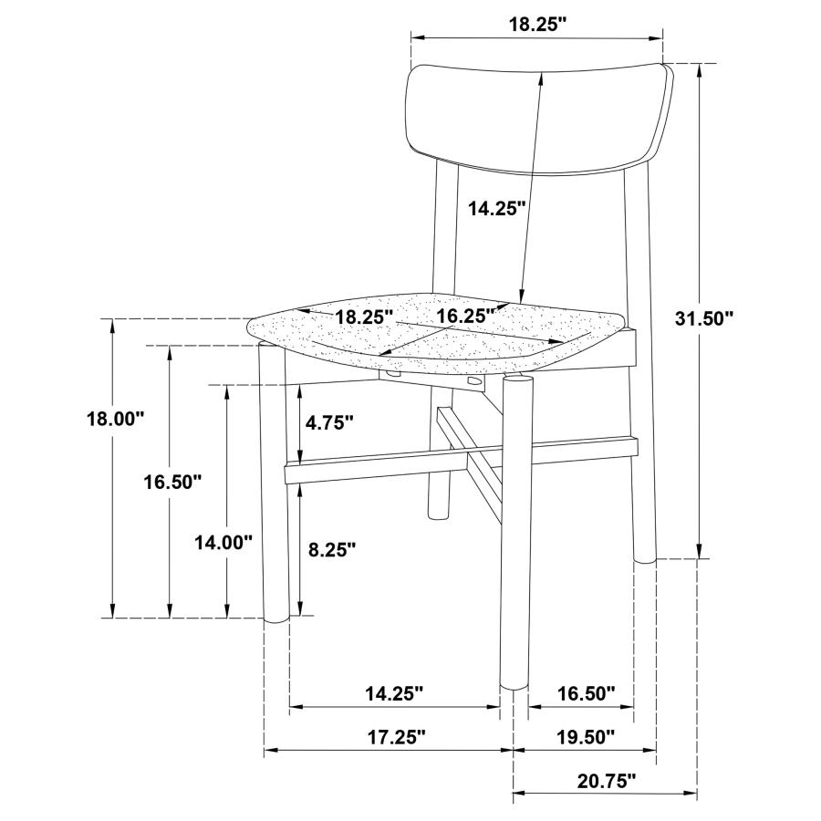 Parkridge 7-piece 59-inch Wood Dining Set White Washed view 15
