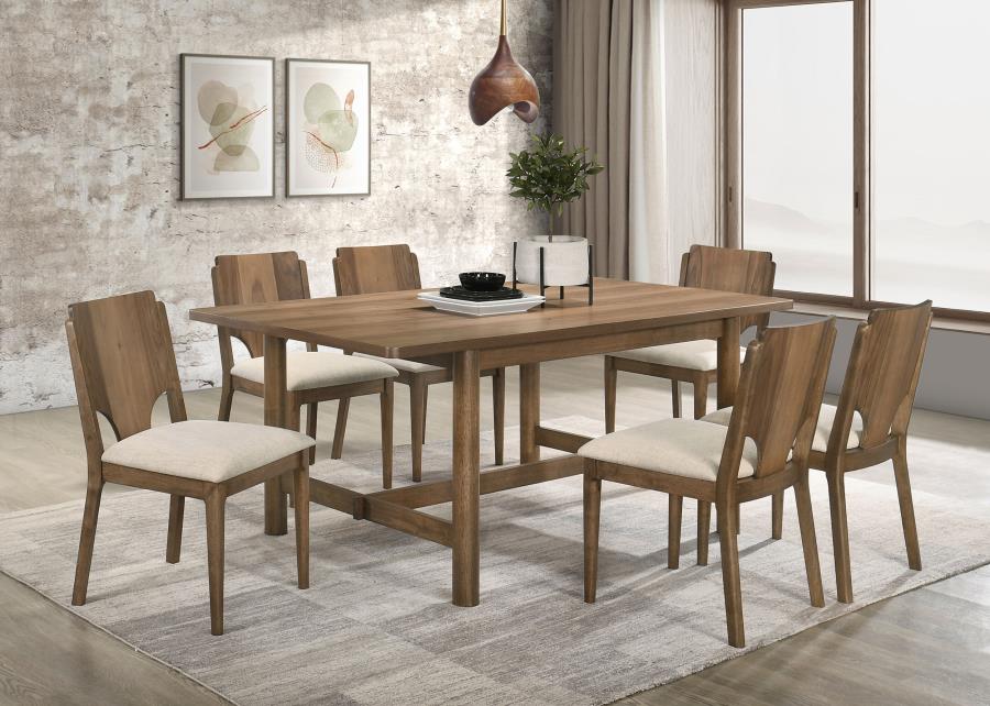 Crestmore 71-inch Rectangular Wood Dining Table Walnut view 9