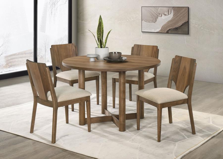 Crestmore Dining Chair Upholstered Seat Walnut (Set of 2) view 15
