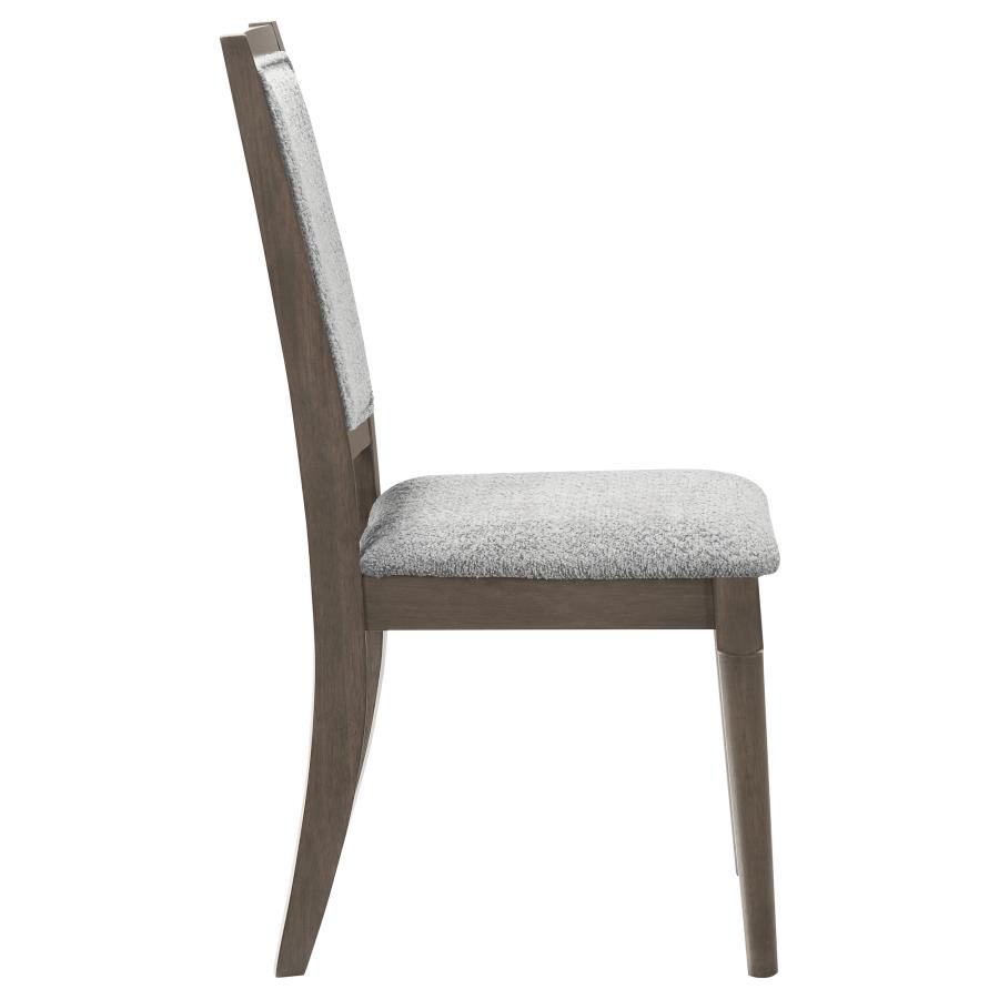 Onslow Upholstered Dining Side Chair Dark Brown (Set of 2) view 9