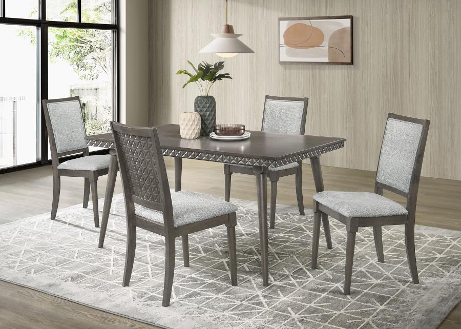Onslow Upholstered Dining Side Chair Dark Brown (Set of 2) view 14