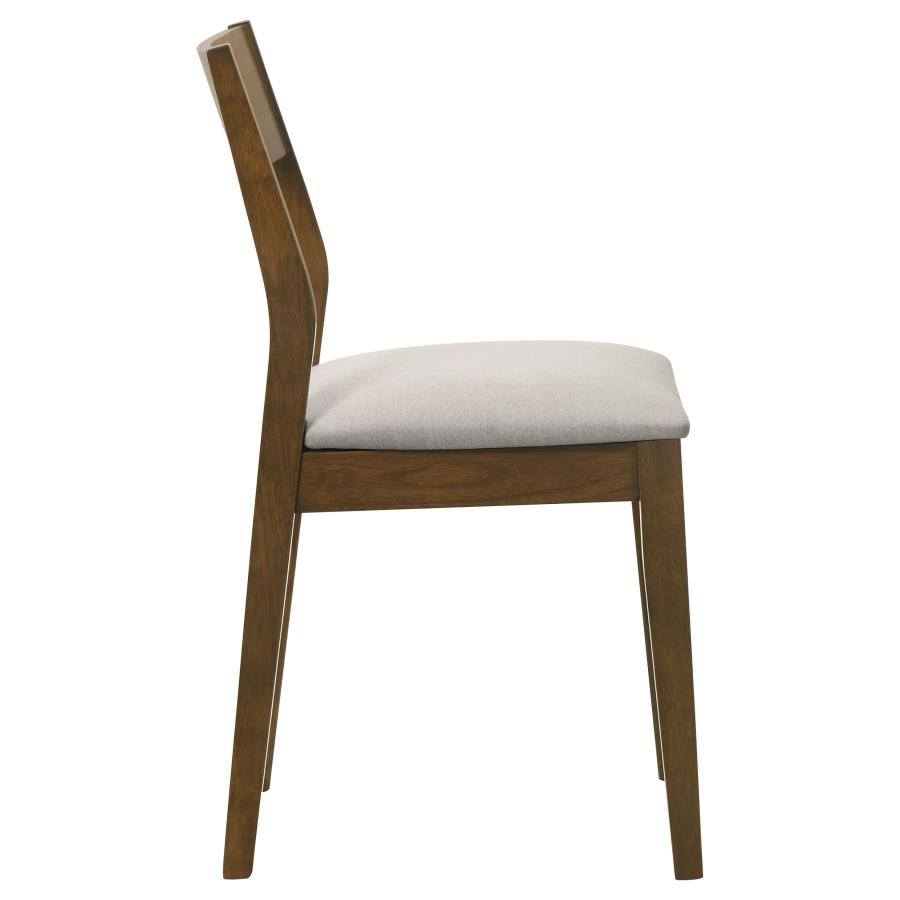 Almonte Dining Chair Upholstered Seat Dark Brown (Set of 2) view 9