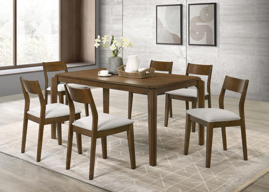 Almonte Dining Chair Upholstered Seat Dark Brown (Set of 2) view 14