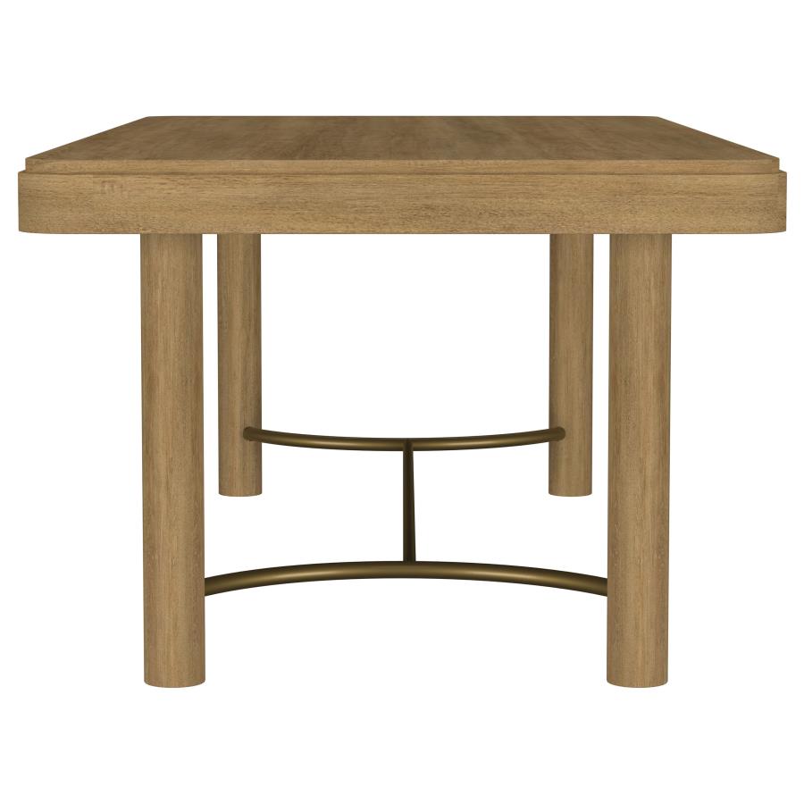 Arini 104-inch Extension Leaf Dining Table Sand Wash view 8