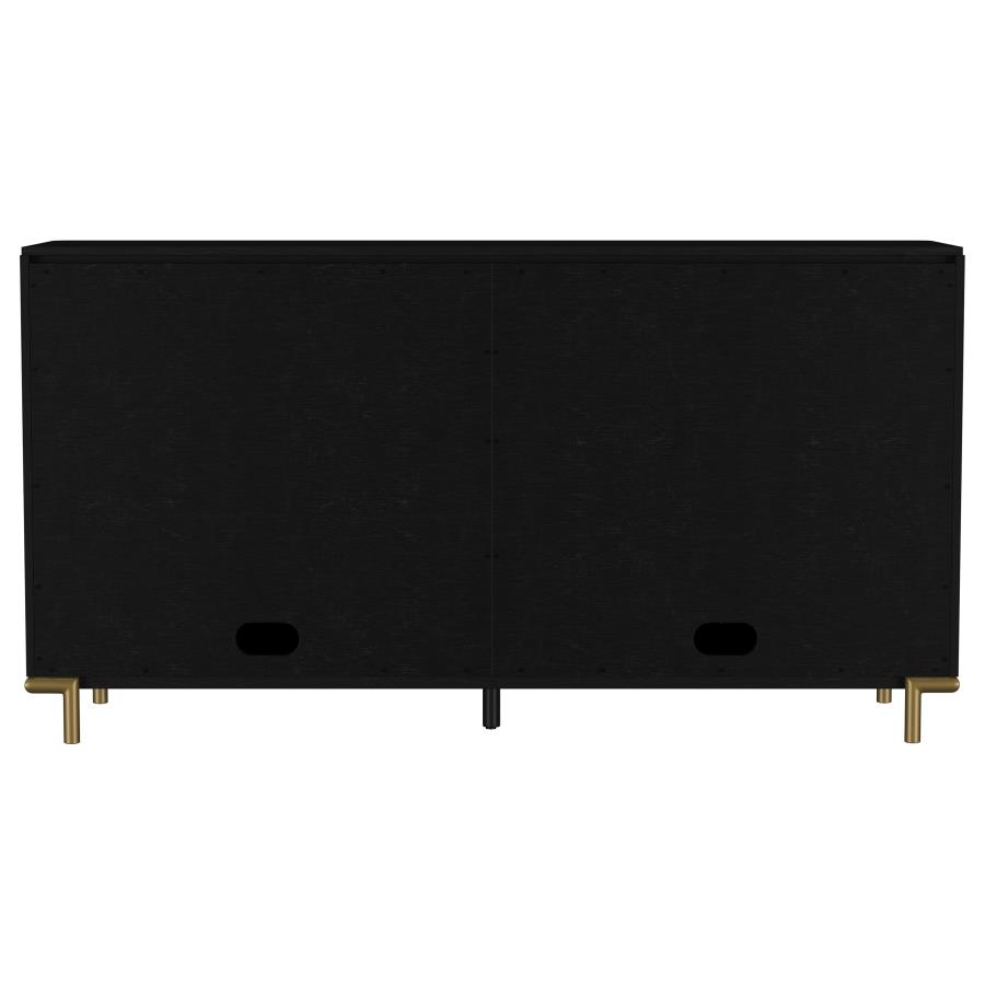 Arini 2-drawer Cane Door Dining Sideboard Server Black view 8