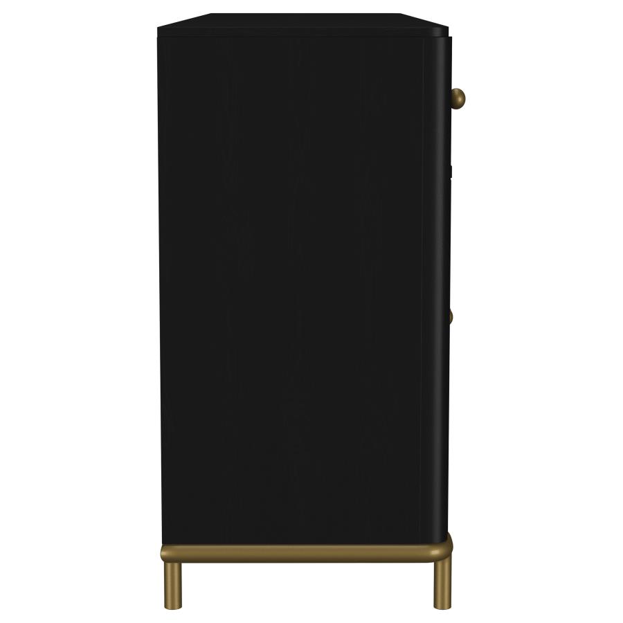 Arini 2-drawer Cane Door Dining Sideboard Server Black view 10