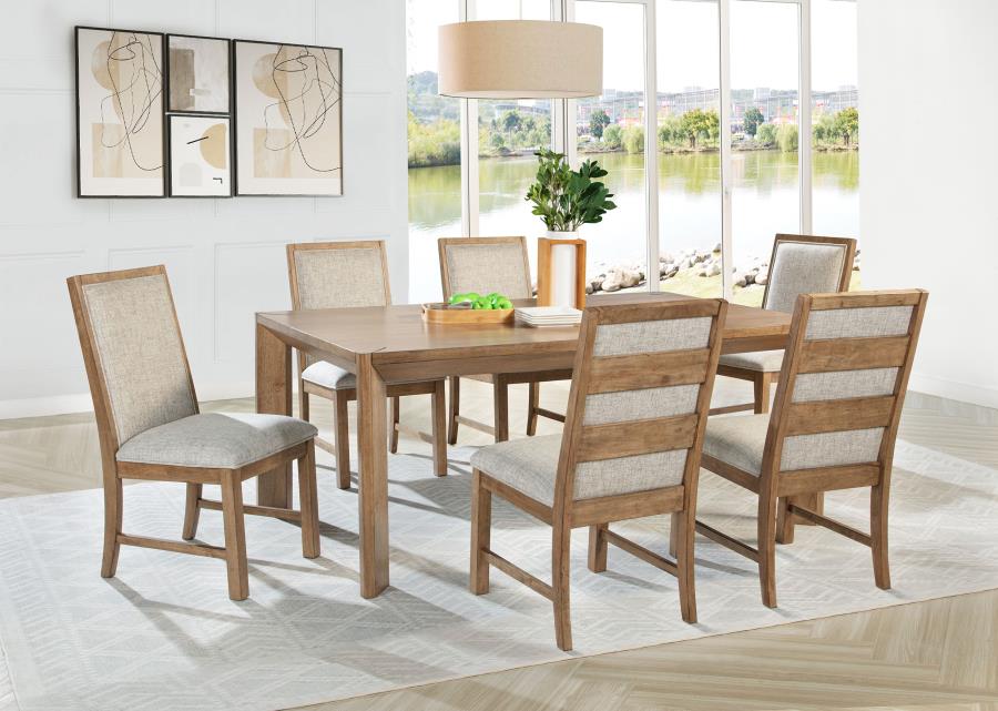 Bruner 72-inch Rectangular Wood Dining Table Natural Brown view 9