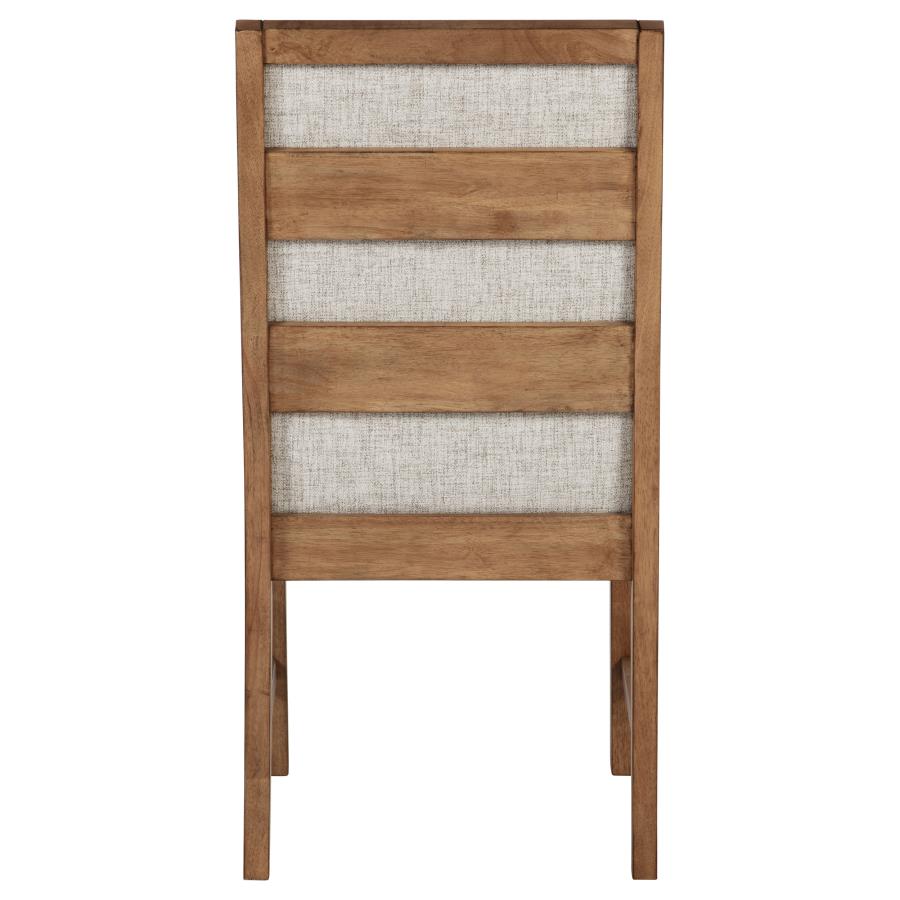 Bruner Upholstered Side Chair Natural Brown (Set of 2) view 8