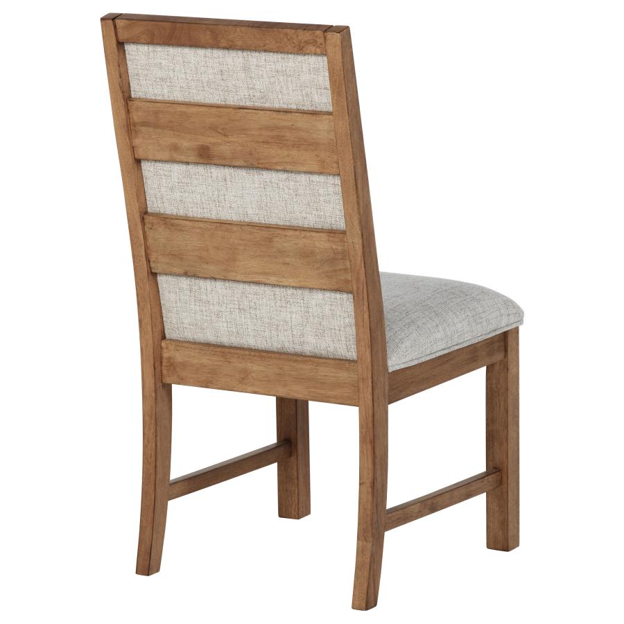 Bruner Upholstered Side Chair Natural Brown (Set of 2) view 9