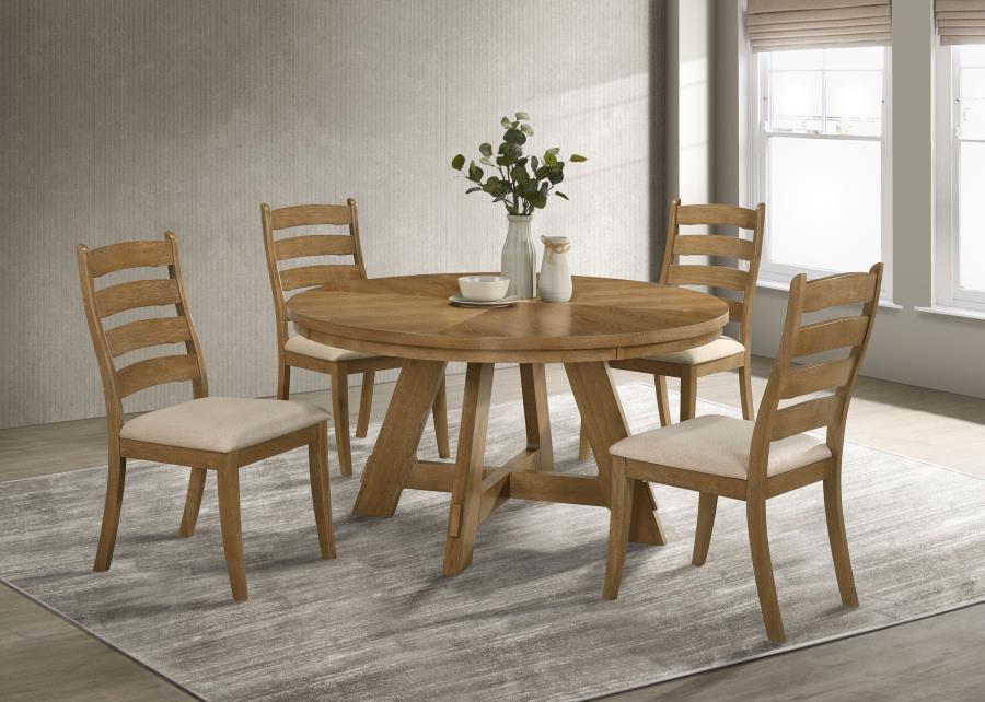 Danvers Wood Dining Side Chair Brown Oak (Set of 2) view 14