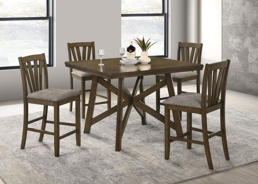 Canfield 47-inch Square Counter Height Dining Table Brown view 9