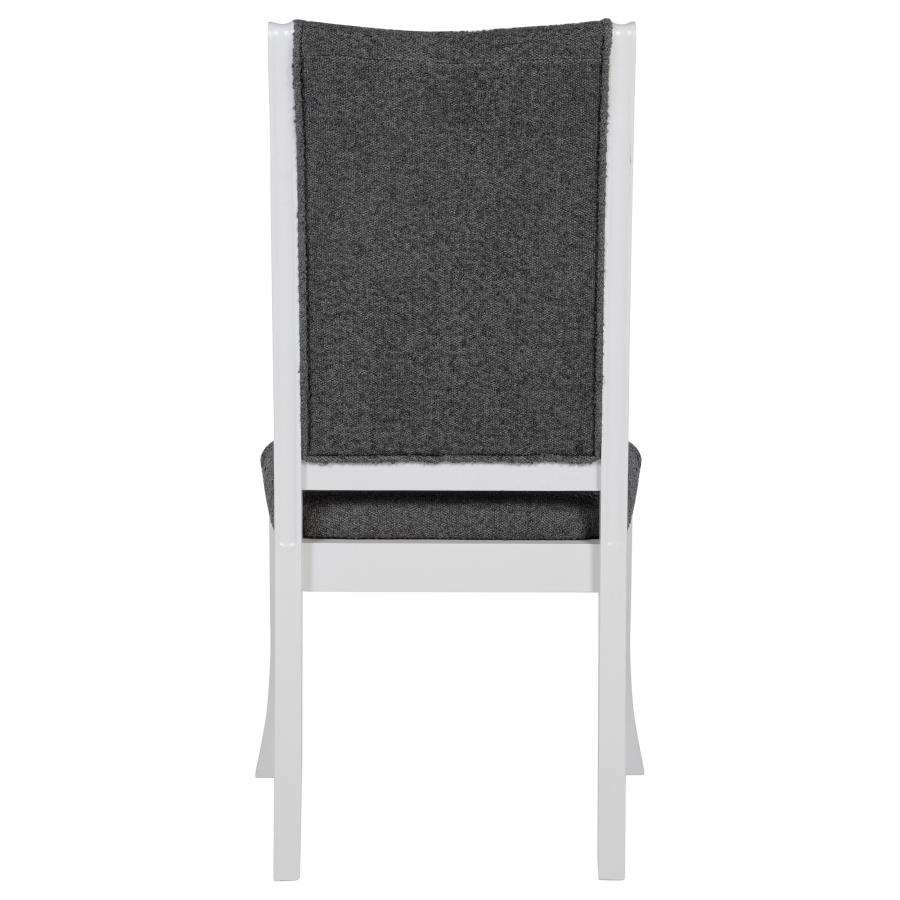 Judd Upholstered Dining Side Chair Pearl White (Set of 2) view 8