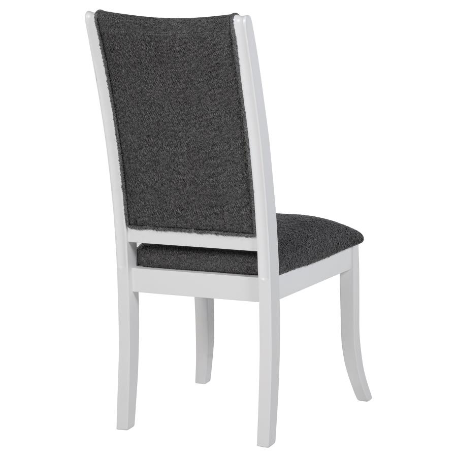Judd Upholstered Dining Side Chair Pearl White (Set of 2) view 9