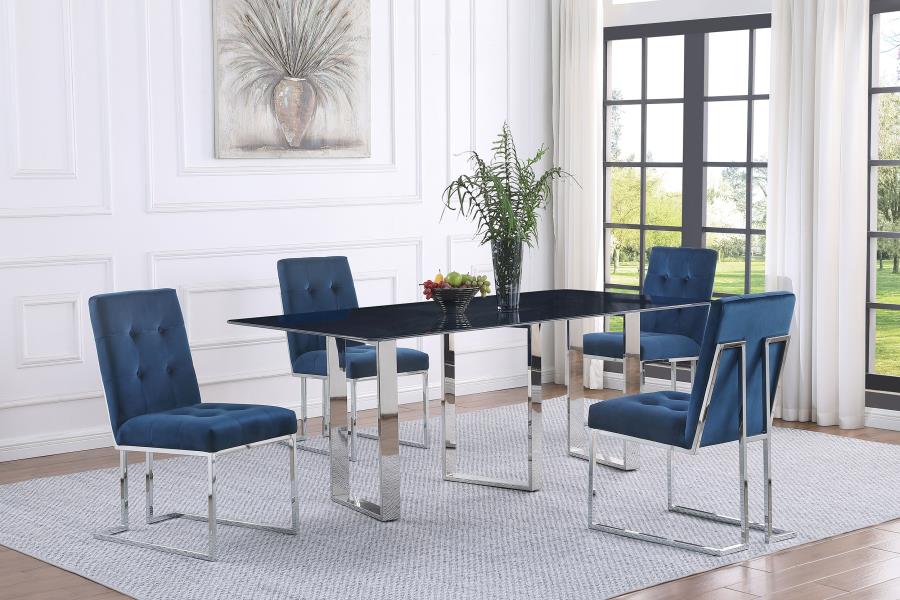 Desden 79-inch Rectangular Sintered Stone Dining Table Grey view 9