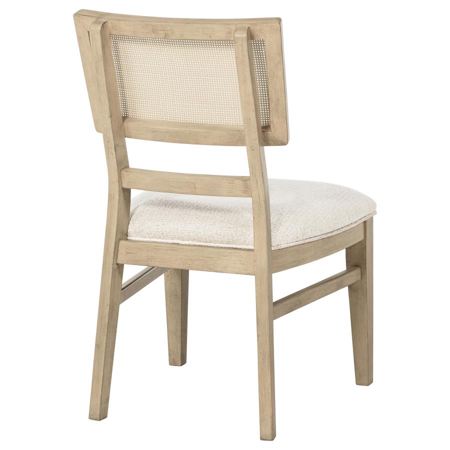 Kailani Rattan Cane Dining Side Chair Beige Oak (Set of 2) view 9