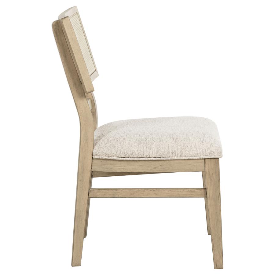 Kailani Rattan Cane Dining Side Chair Beige Oak (Set of 2) view 10