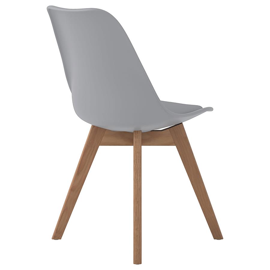Caballo Polypropylene Dining Side Chair Grey (Set of 2) view 9