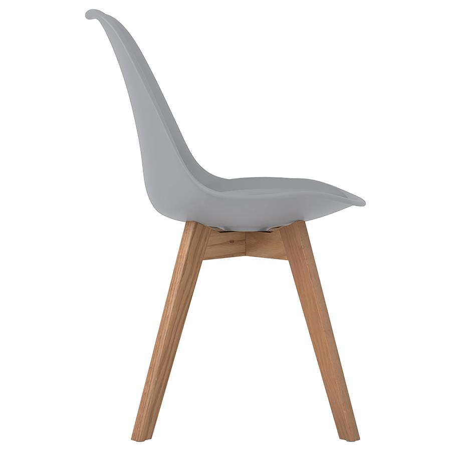 Caballo Polypropylene Dining Side Chair Grey (Set of 2) view 10