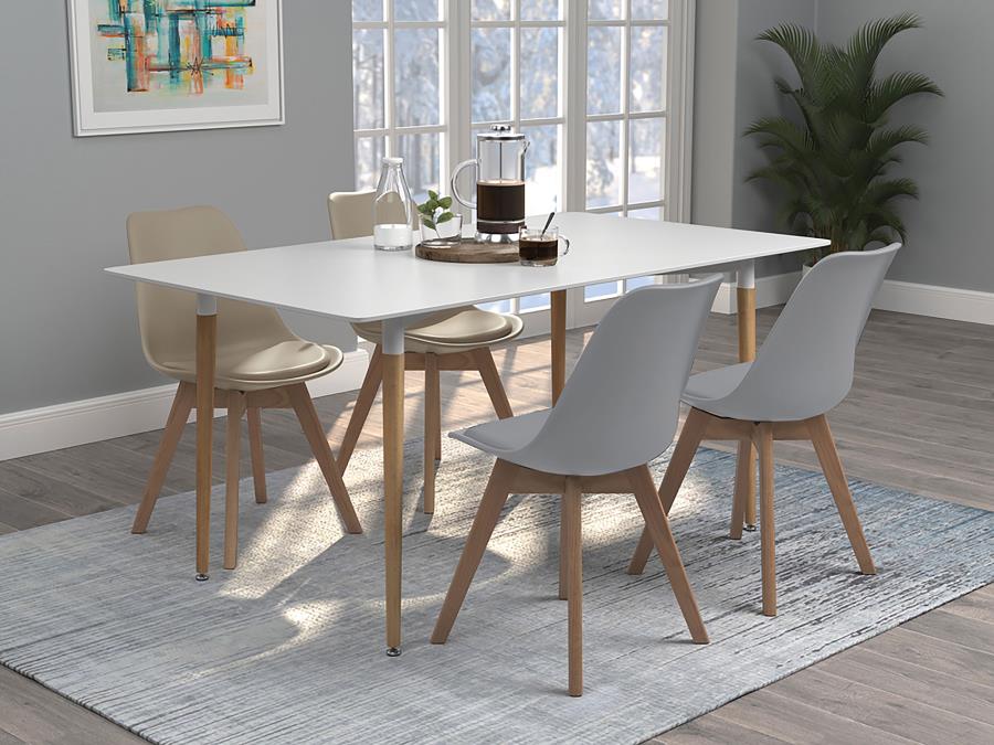 Caballo Polypropylene Dining Side Chair Grey (Set of 2) view 13