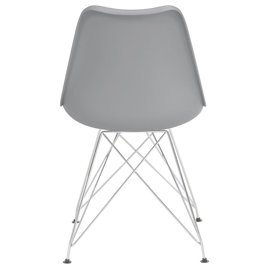 Juniper Polypropylene Dining Side Chair Grey (Set of 2) view 8