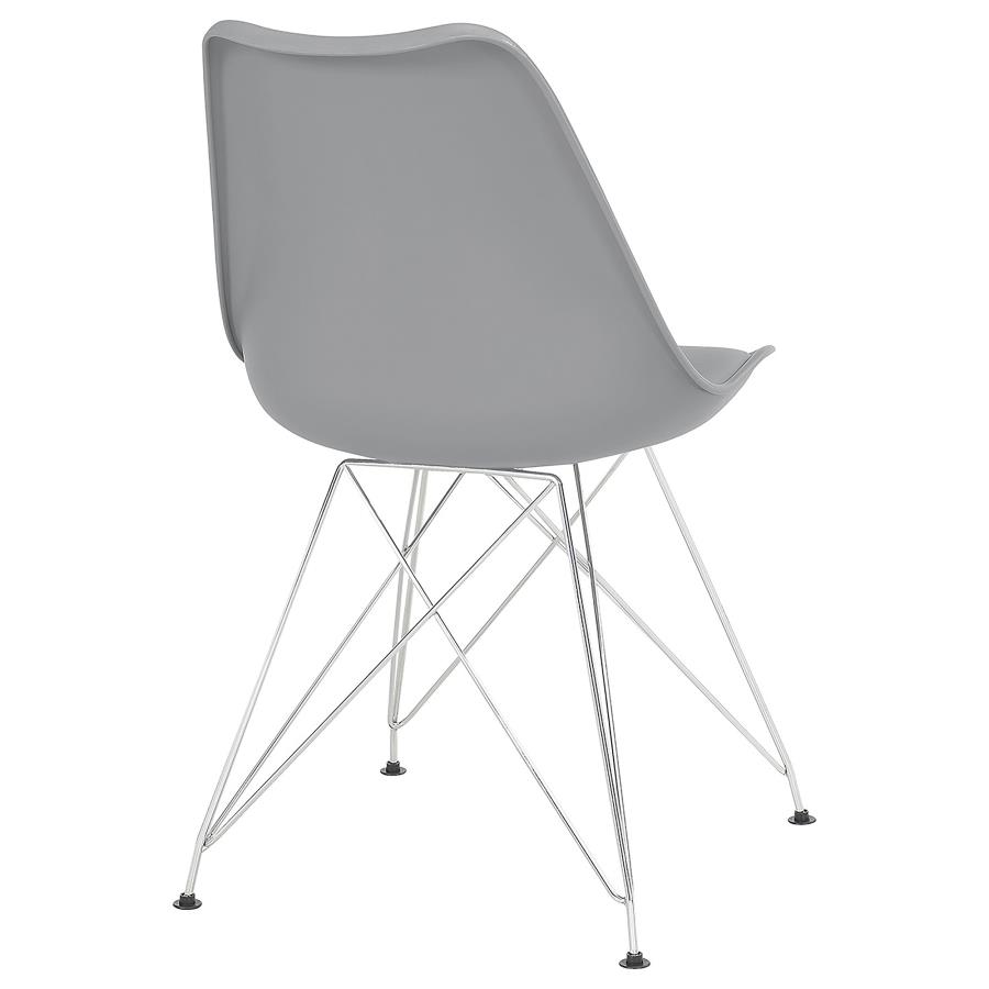 Juniper Polypropylene Dining Side Chair Grey (Set of 2) view 9