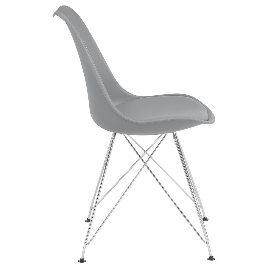 Juniper Polypropylene Dining Side Chair Grey (Set of 2) view 10