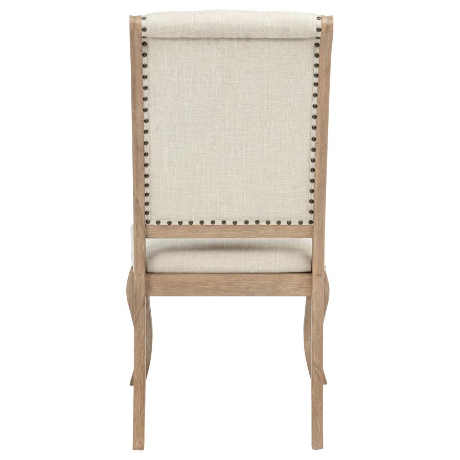 Brockway Upholstered Dining Chair Barley Brown (Set of 2) view 8