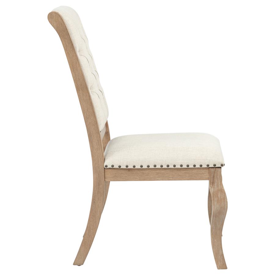 Brockway Upholstered Dining Chair Barley Brown (Set of 2) view 10