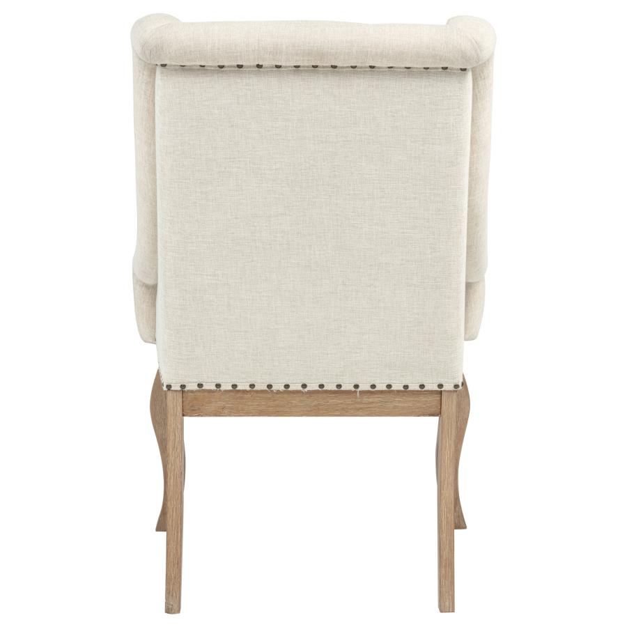 Brockway Upholstered Arm Chair Barley Brown (Set of 2) view 8