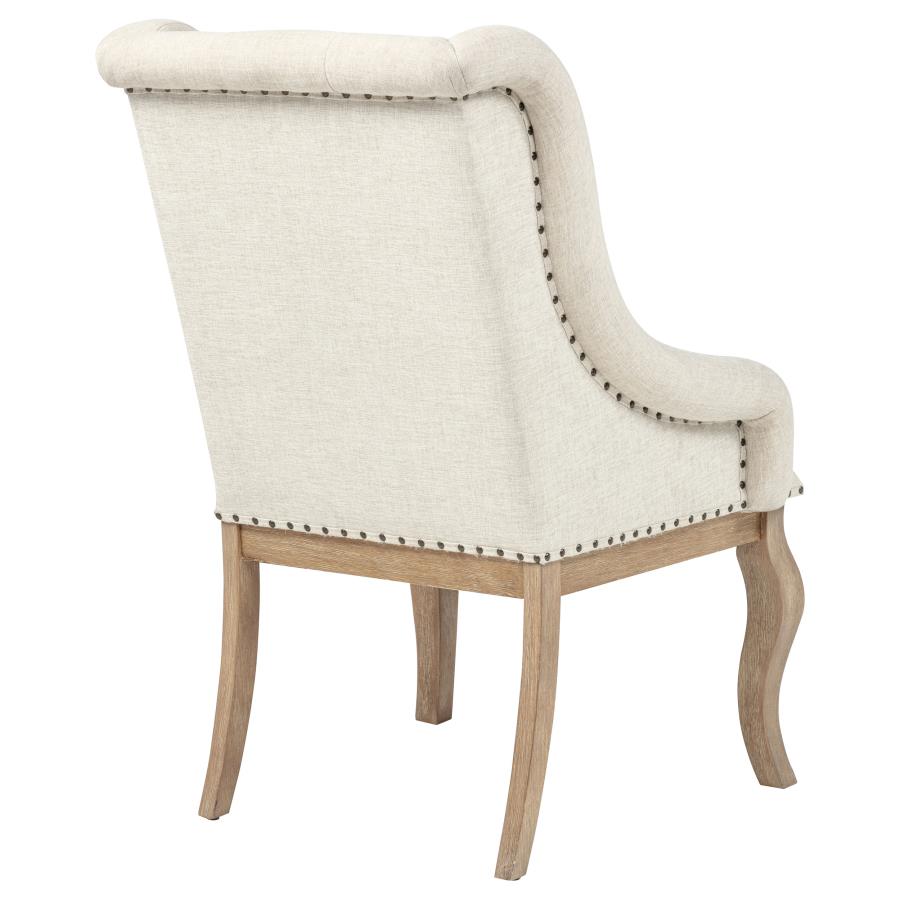 Brockway Upholstered Arm Chair Barley Brown (Set of 2) view 9