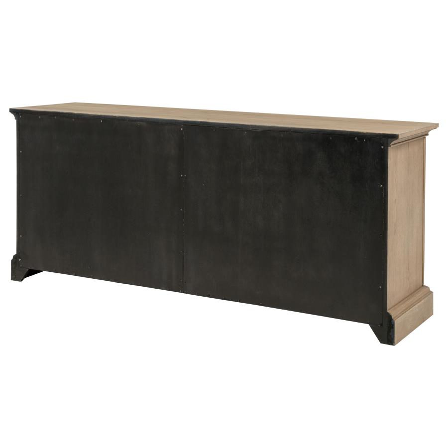 Brockway 4-door Dining Sideboard Buffet Cabinet Barley Brown view 9