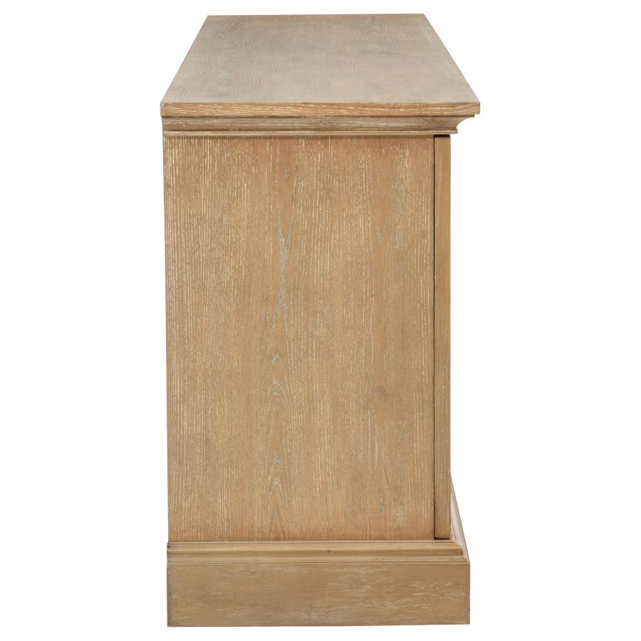 Brockway 4-door Dining Sideboard Buffet Cabinet Barley Brown view 10