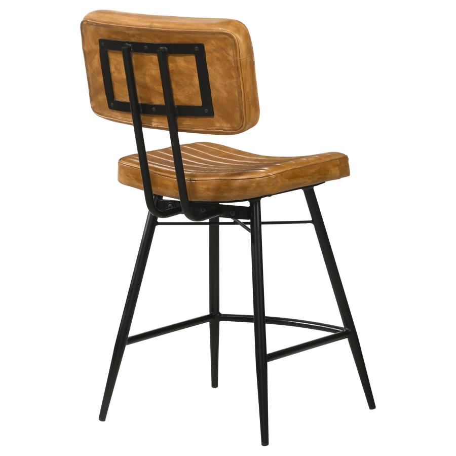 Partridge Leather Counter Chair Antique Camel (Set of 2) view 8
