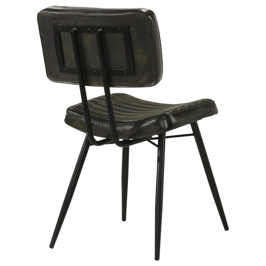 Misty Leather Upholstered Dining Chair Espresso (Set of 2) view 8