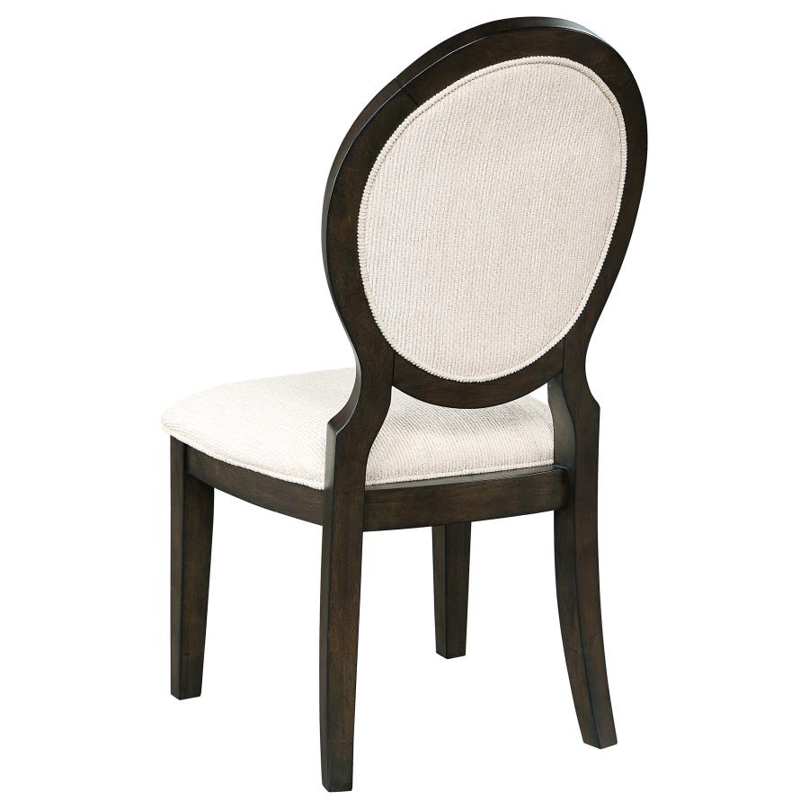 Twyla 5-piece 60-inch Round Wood Dining Table Set Dark Cocoa view 8